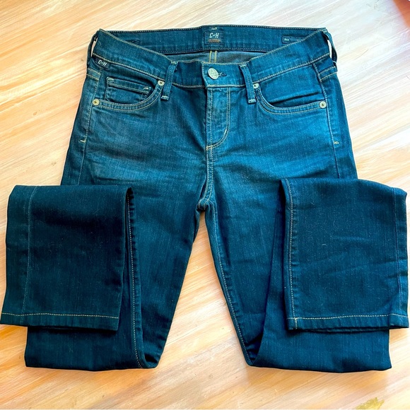 C of H Citizens of Humanity Dark Blue Straight Denim Jeans! Great condition 25 - Picture 1 of 6